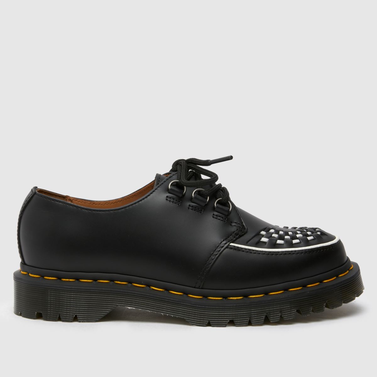 Črni ravni čevlji Dr. Martens Ramsey Creeper