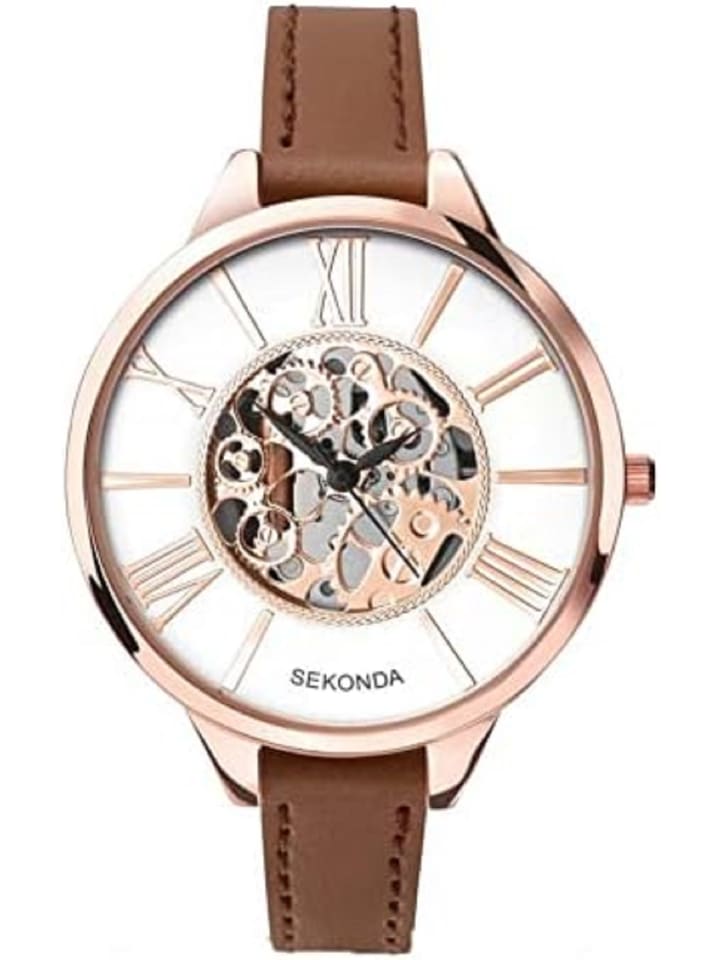 COFI 1453 Damen -Armbanduhr Analog Quartz Uhr in Braun günstig kaufen onesize