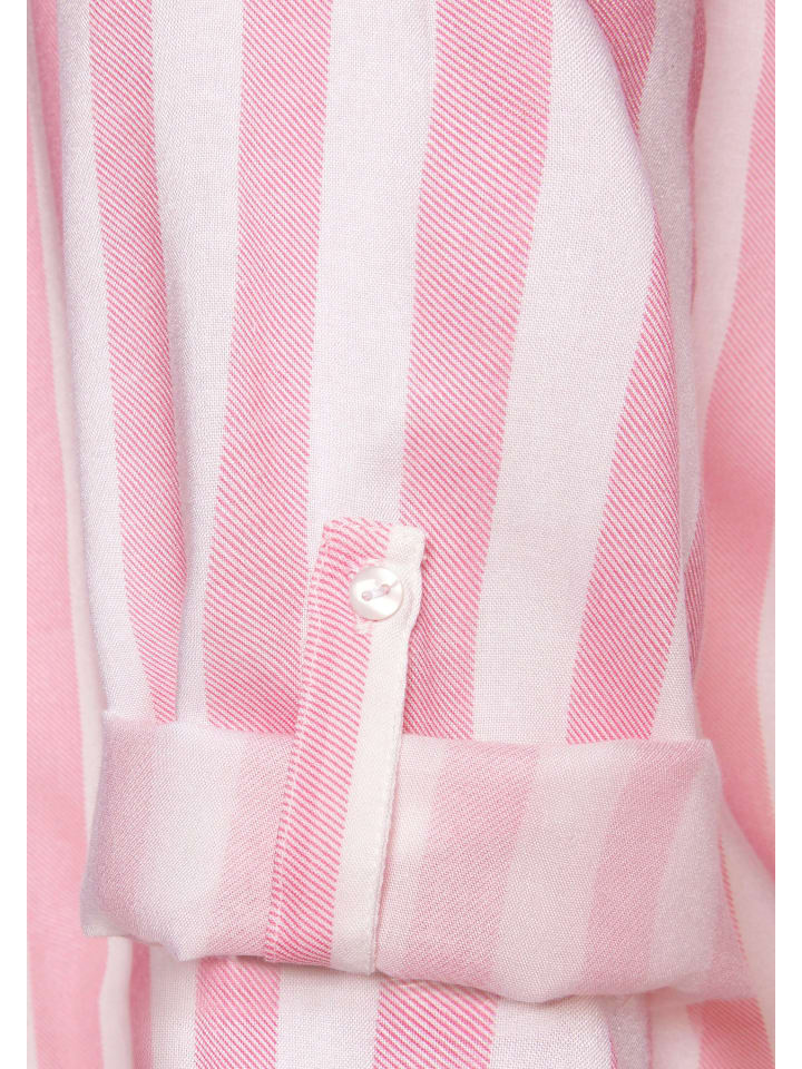 LASCANA Schlupfbluse in weiß-rosa günstig kaufen