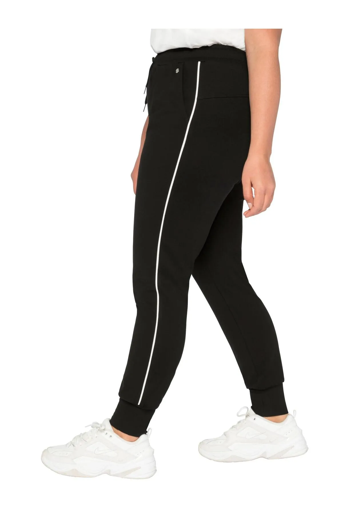 Sheego  Jogginghose - Schwarz - Slim