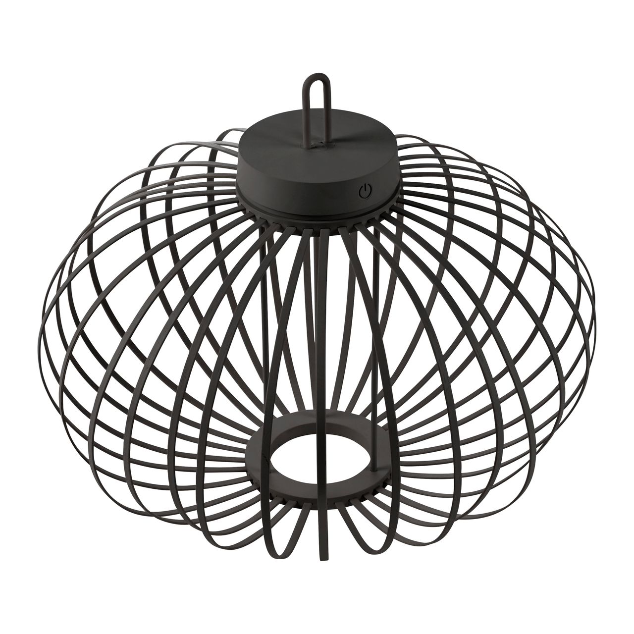 JUST LIGHT Akku Pendelleuchte AKUBA, 1x LED-Board/1,50Watt/2700Kelvin, IP44, Schwarz