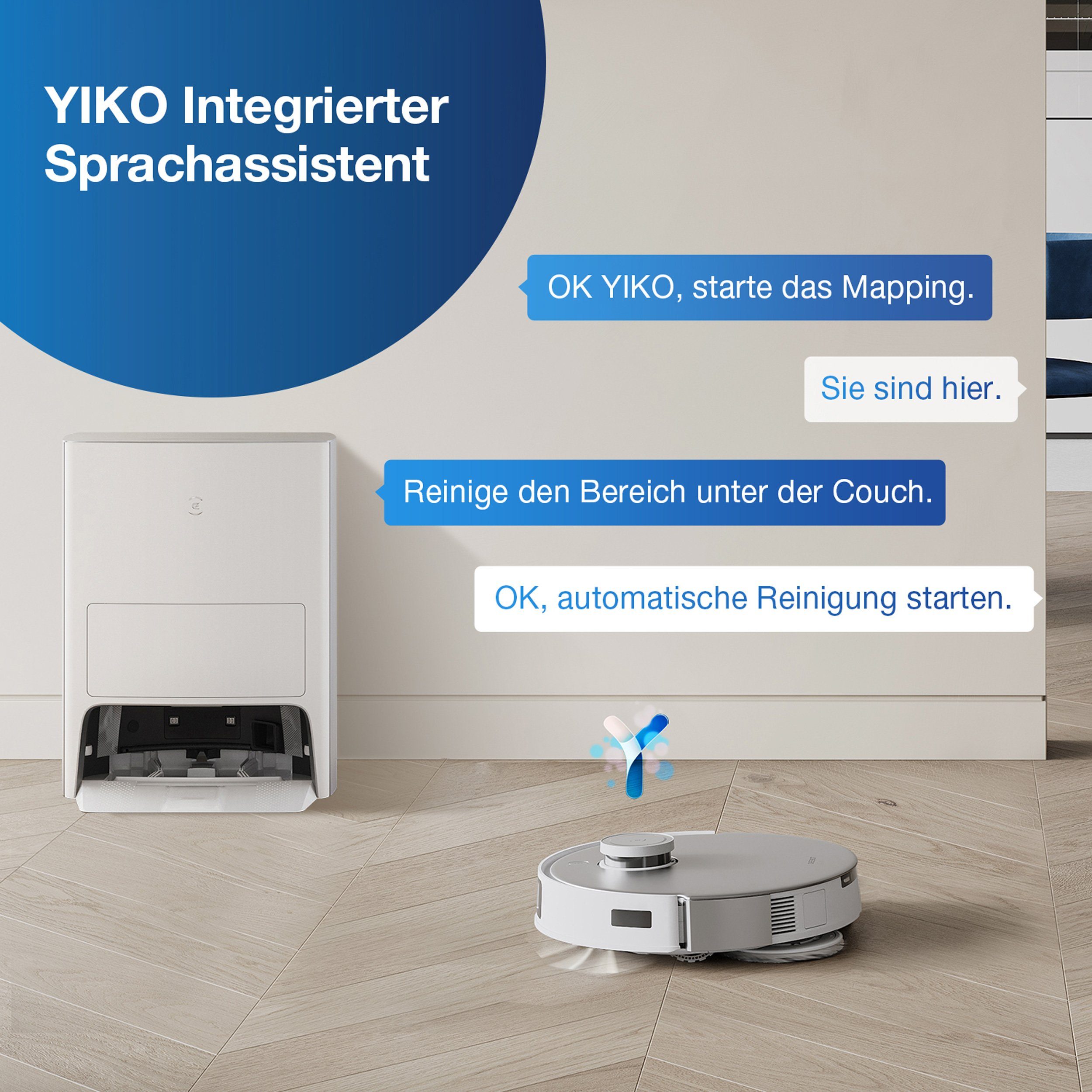 ECOVACS Nass-Trocken-Saugroboter DEEBOT T20e OMNI, 45,00 W, mit All-in-One-Reinigungssystem