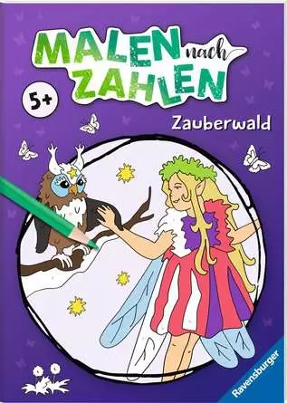 Malen nach Zahlen ab 5: Zauberwald