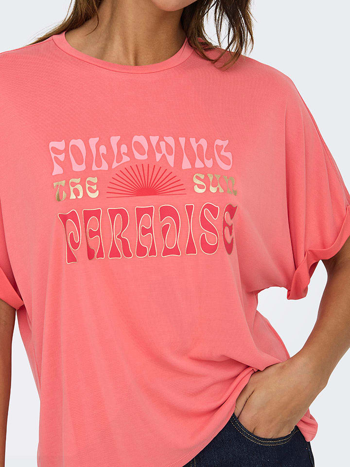 ONLY Shirt in Koralle günstig kaufen