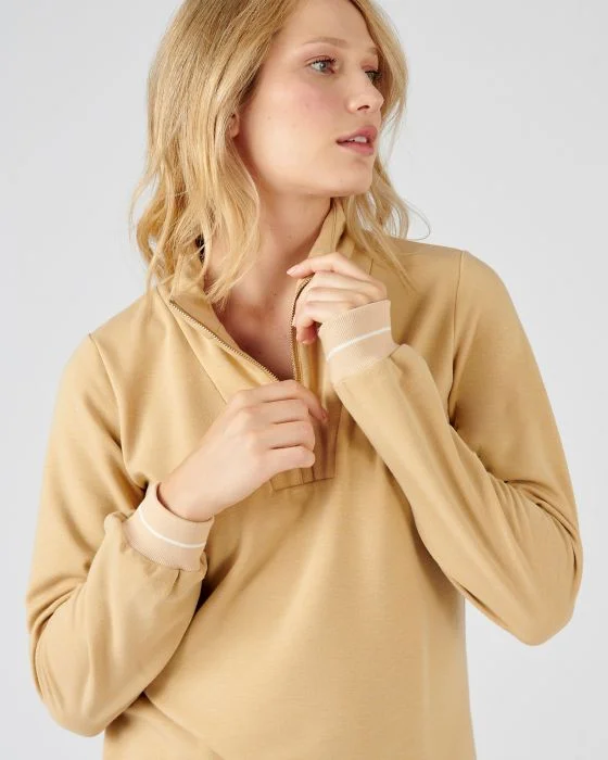 Sweat-shirt en molleton gratté