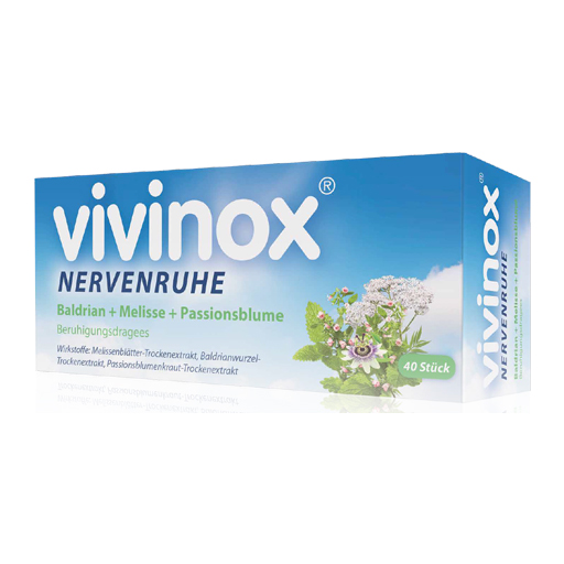 VIVINOX Nervenruhe Baldr. Mel. Passion.Beruh.Drag.  40 St  Tabletten, überzogen