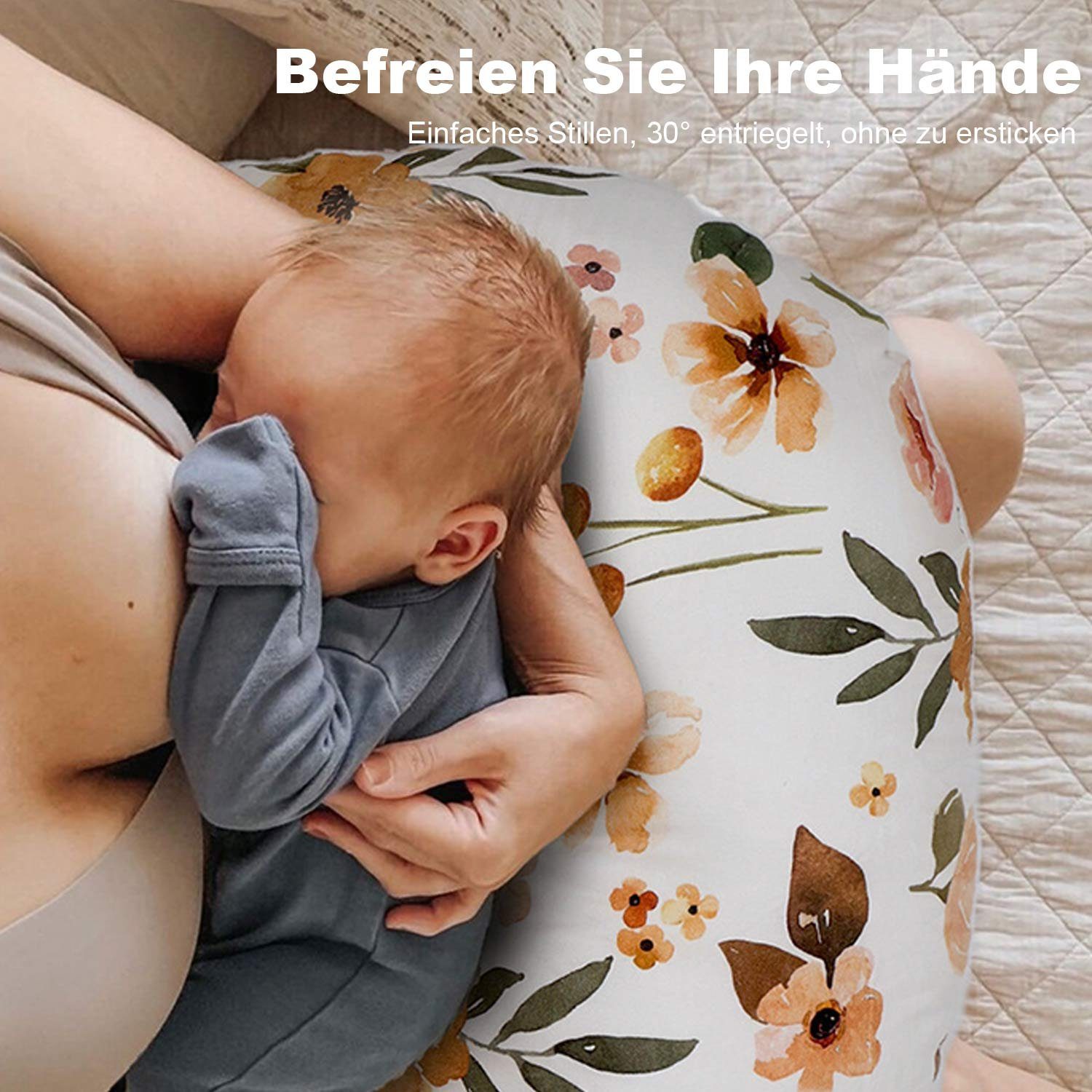 TOPMELON Stillkissen Ergonomisches Stillen Stillkissen und Positionierer