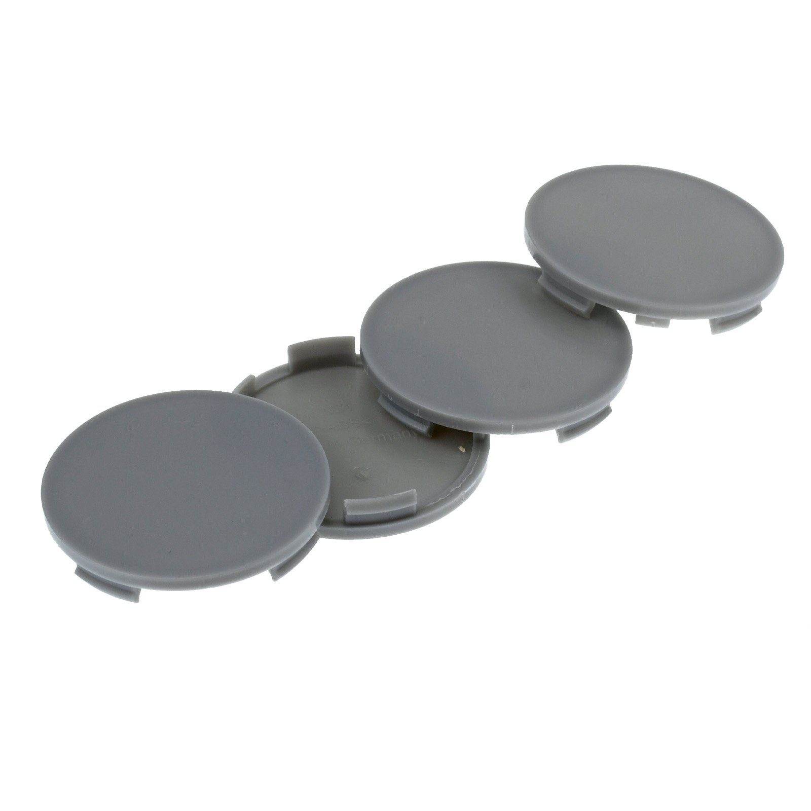 RKC Radkappe 4X 63,5mm Nabenkappen Kappen Grau Flach für Alutec Rial Anzio