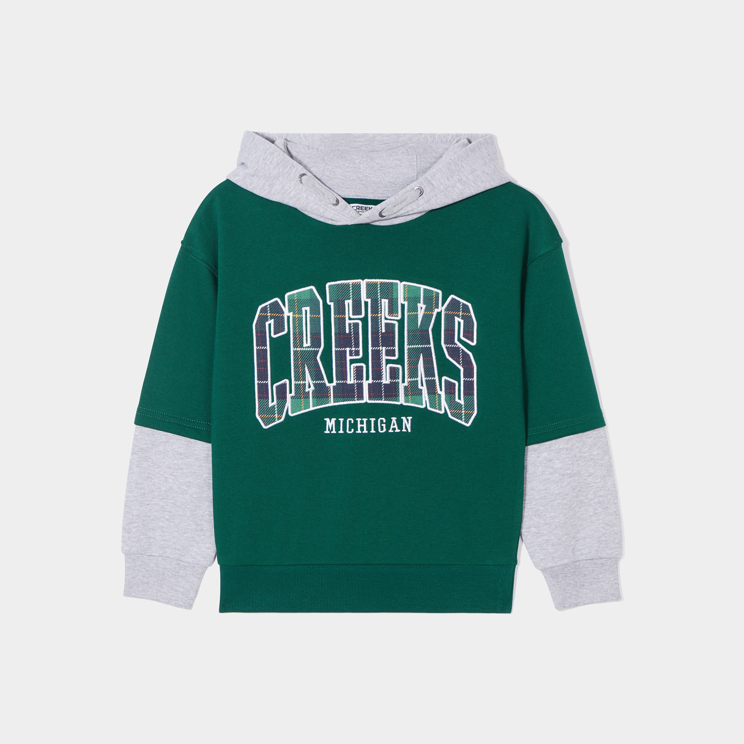 Sweat à capuche hoodie Creeks vert foncé garçon | La Halle