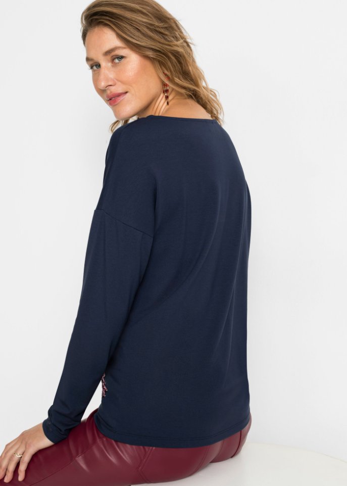 Oversize-Shirt mit Weihnachtsmotiv