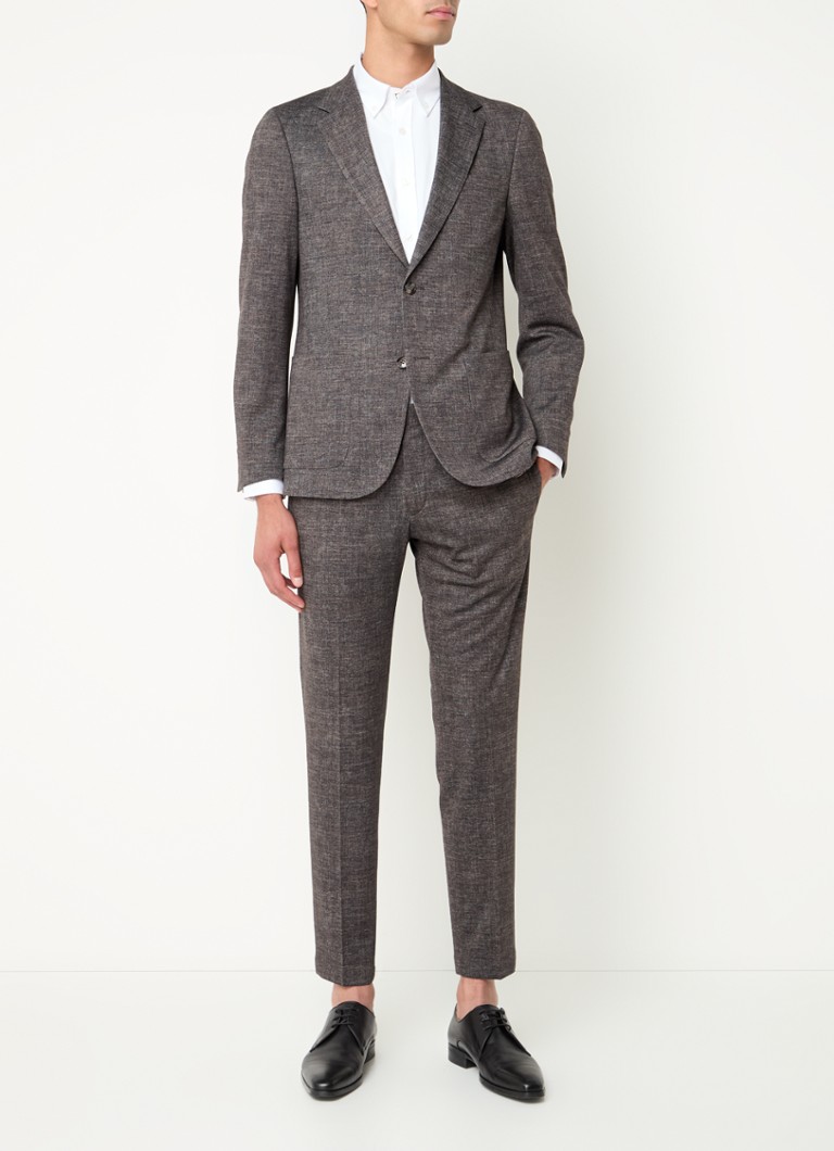 Pantaloni Strellson Kynd slim fit cu imprimeu melanj și buzunare laterale.