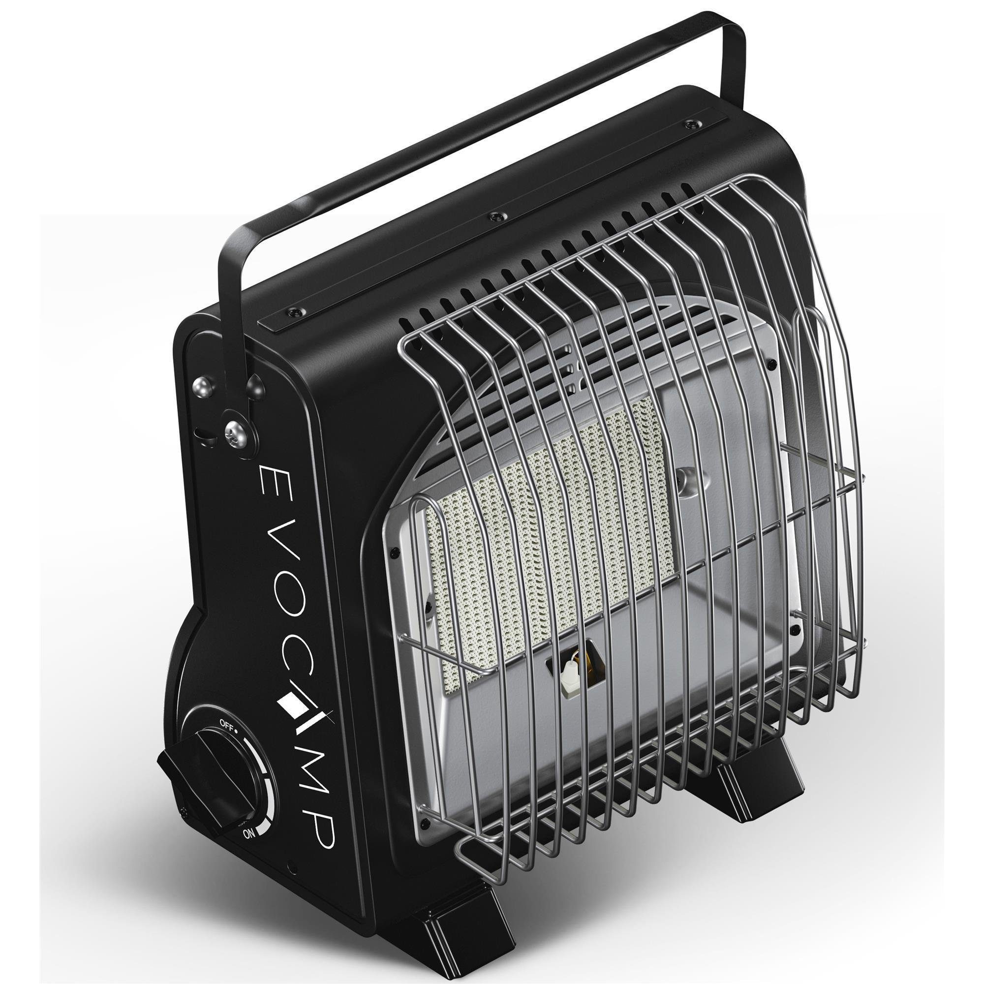 EVOCAMP Gaskocher und Gasheizung 2-in-1 tragbar, 1,7 kW, für Camping ohne Strom, ohne Gaskartuschen und Tragetasche