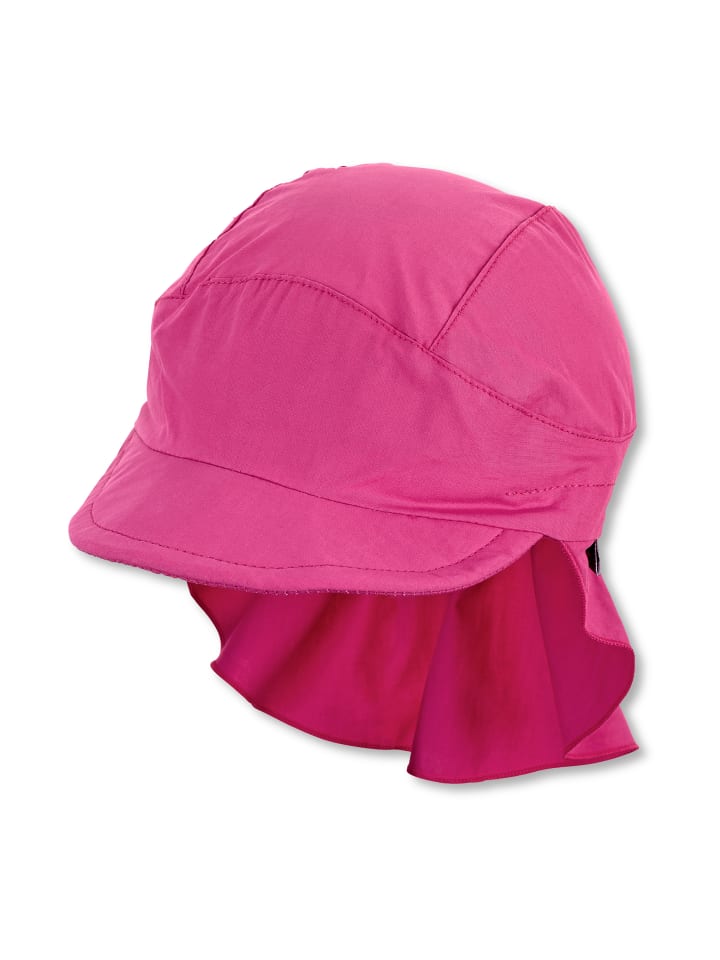 Sterntaler Schirmmütze mit Nackenschutz Basic in magenta günstig kaufen