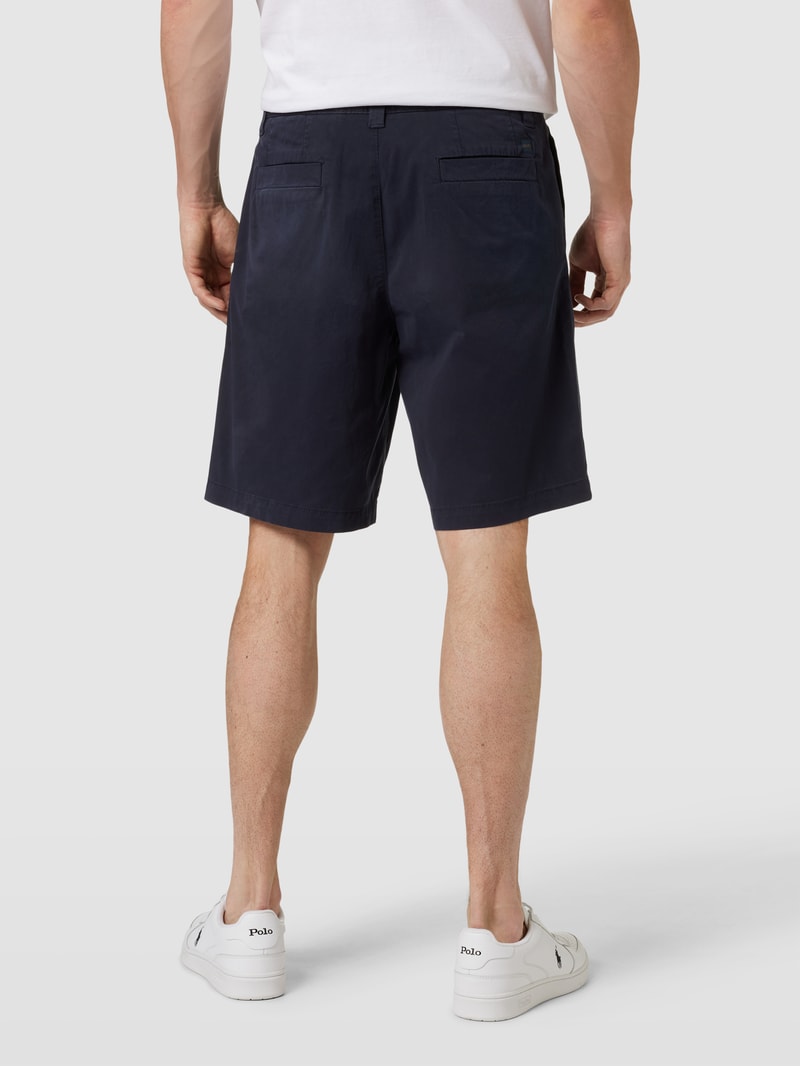 Bermudas mit französischen Eingrifftaschen Modell 'Selian' in marineblau meliert