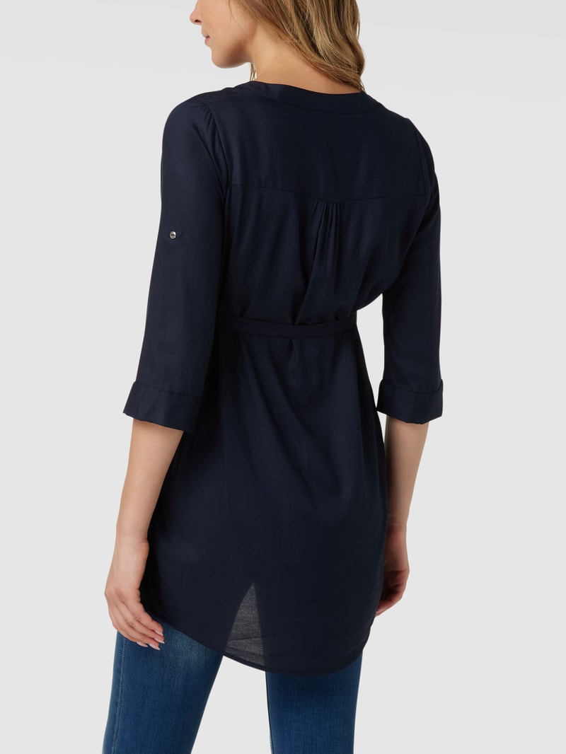 Umstands-Bluse aus Viskose in marineblau