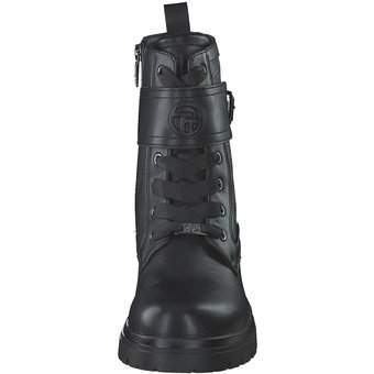 Tom Tailor Schnür Boots in schwarz