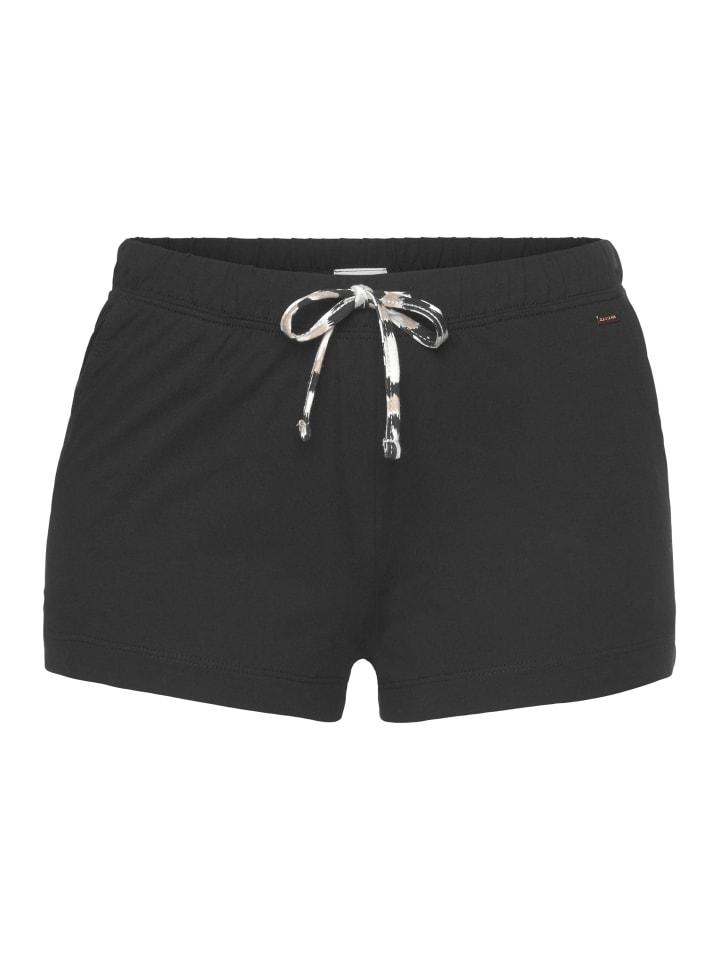 LASCANA Schlafshorts in schwarz günstig kaufen