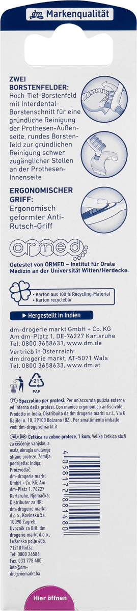 Dontodent Gebissreiniger-Bürste, 1 St, 1 St
