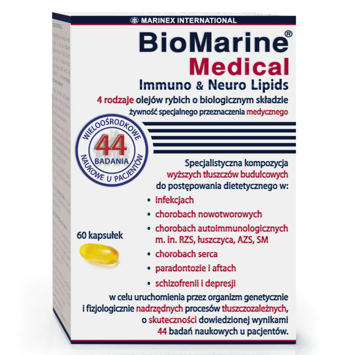 Biomarine Medical Immuno & Neuro Lipids 4 Τύποι Ιχθυελαίων με Κάψουλες Βιολογικής Σύνθεσης