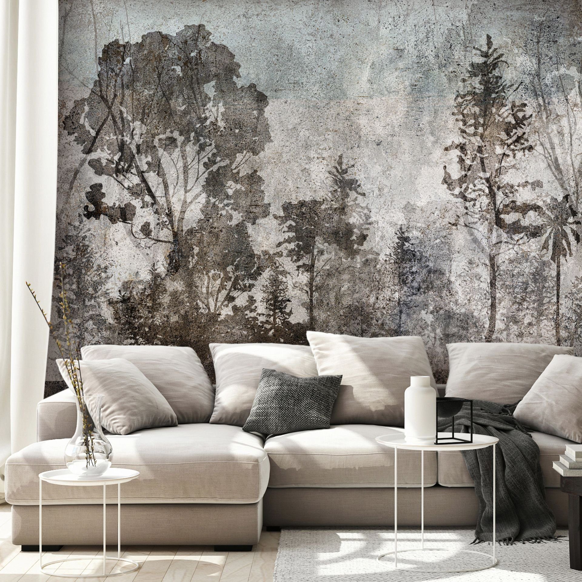 KUNSTLOFT Vliestapete Symbiosis With Nature 0.98x0.7 m, halb-matt, matt, lichtbeständige Design Tapete