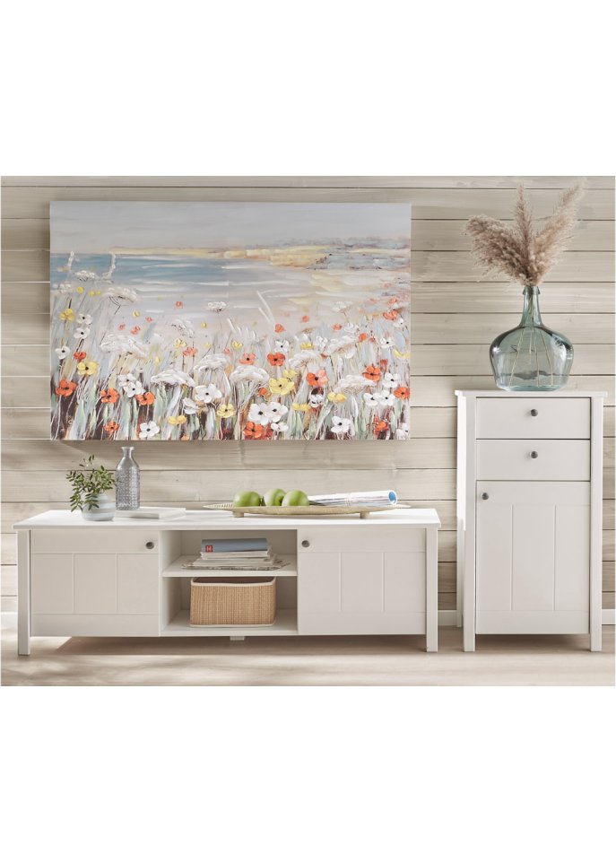 Bild mit Blumen und Meer