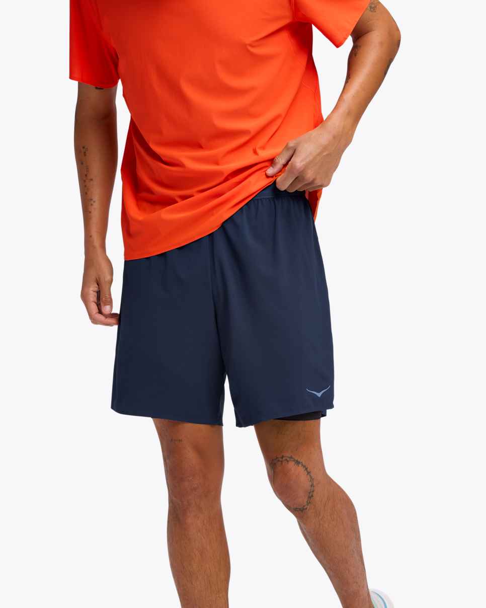Glide 7-tommers shorts 2-i-1 Midnight Blue