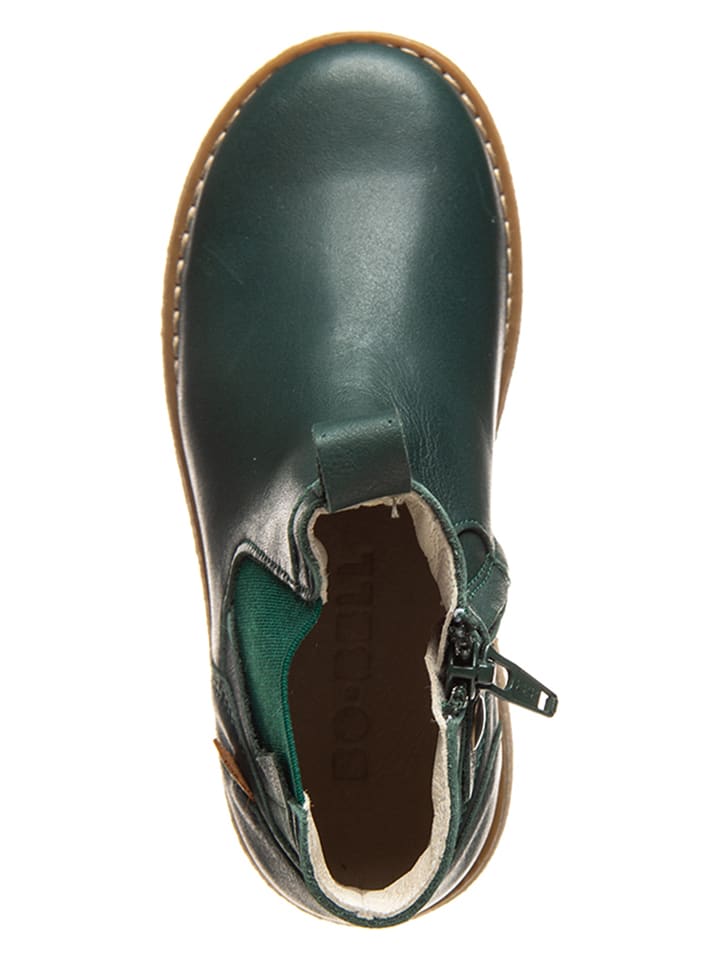 BO-BELL Leder-Chelsea-Boots in Dunkelgrün günstig kaufen