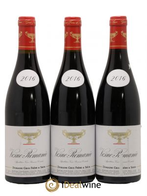 Vosne-Romanée Gros Frère & Soeur  2016 - Lot de 3 Bouteilles