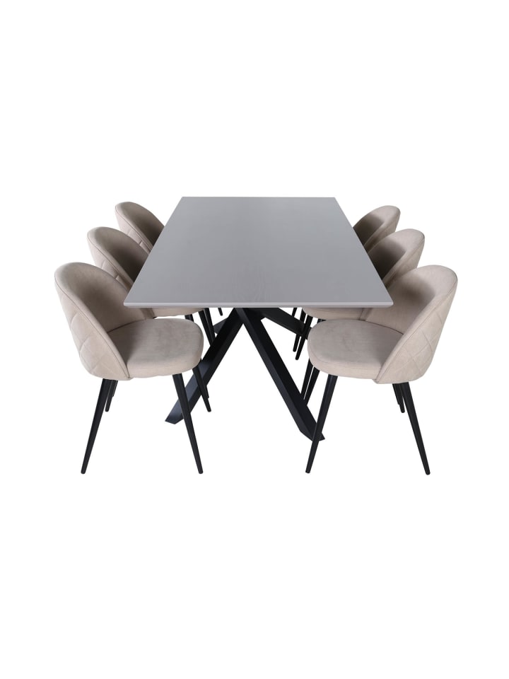ebuy24 Essgruppe Piazza 20 (7-teilig) Beige 90 x 180 cm günstig kaufen onesize