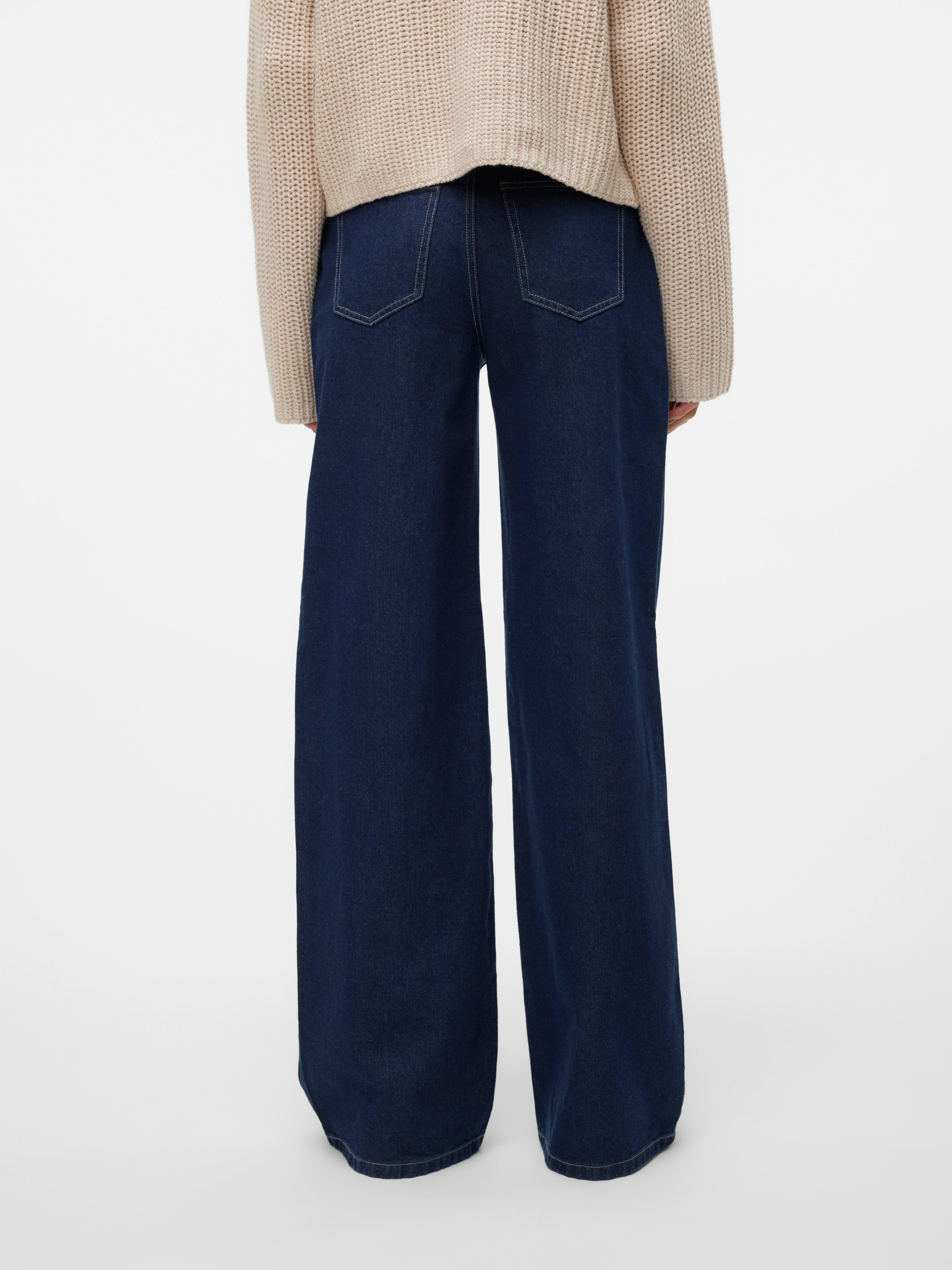 VMREMY Mittlere Taille Weit geschnitten Jeans