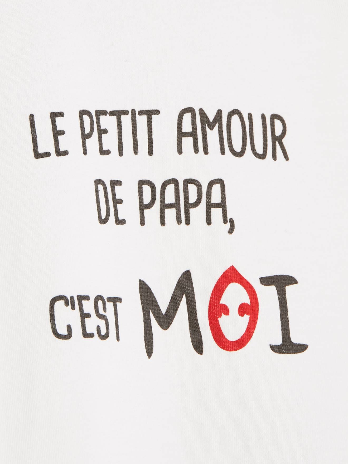Vertbaudet Baby Shirt mit Aufschrift Oeko-Tex - pfauenblau