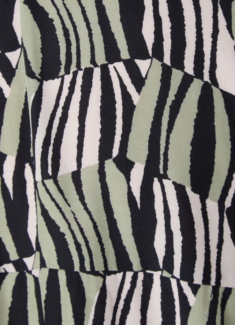 Whistles  Checkerboard tuniek met print en V-hals