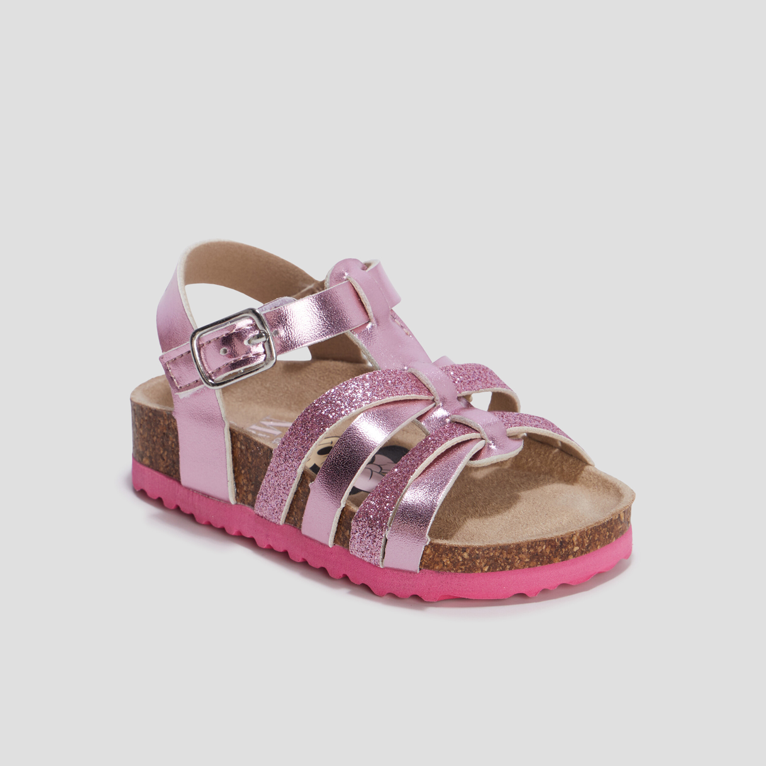 Sandales métallisées Minnie rose bébé fille | La Halle