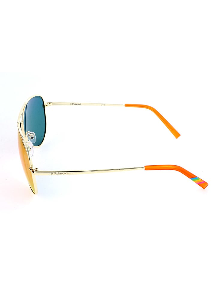 Polaroid Damen-Sonnenbrille in Gold/ Orange günstig kaufen 56