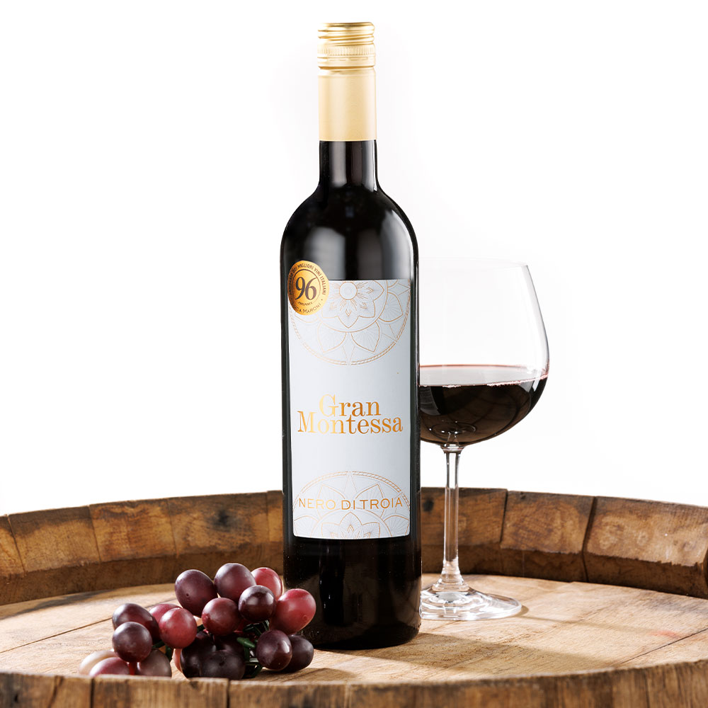 Monte Tessa Gran Montessa Nero di Troia IGT Puglia 2022 trocken 96 LMP - 6er Karton
