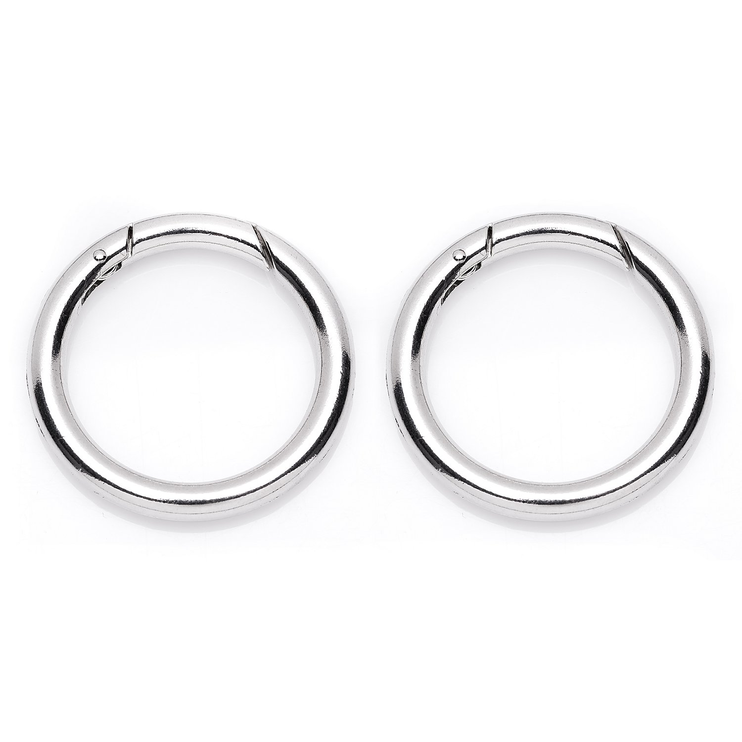 buttinette Taschenringe mit Karabineröffnung, Größe: 48 mm Ø, Inhalt: 2 Stück