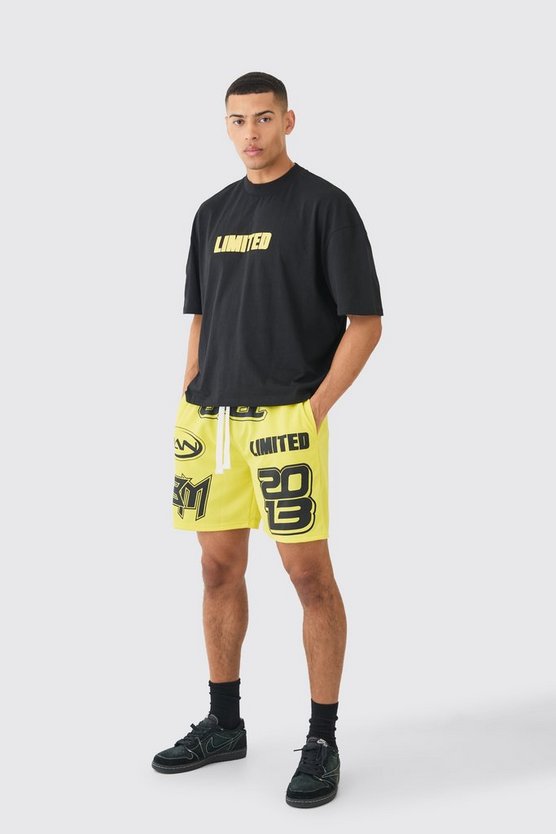Kastiges Oversize Limited T-Shirt & Mesh Basketball-Shorts