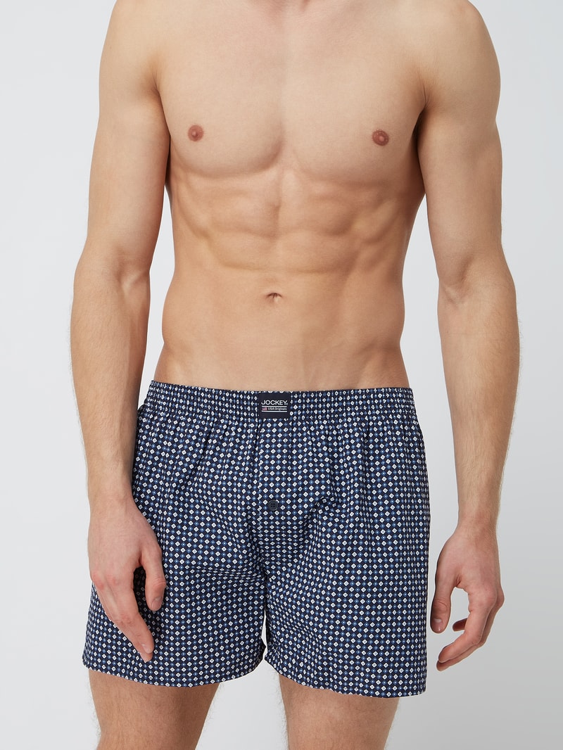 Boxershorts aus Baumwolle im 2er-Pack in marineblau