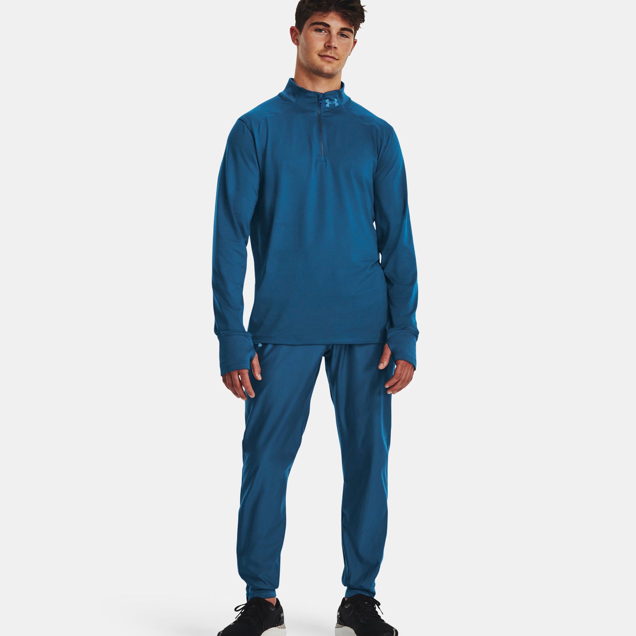 Qualifier Run 1/4 Zip Lauftop Herren - Blau