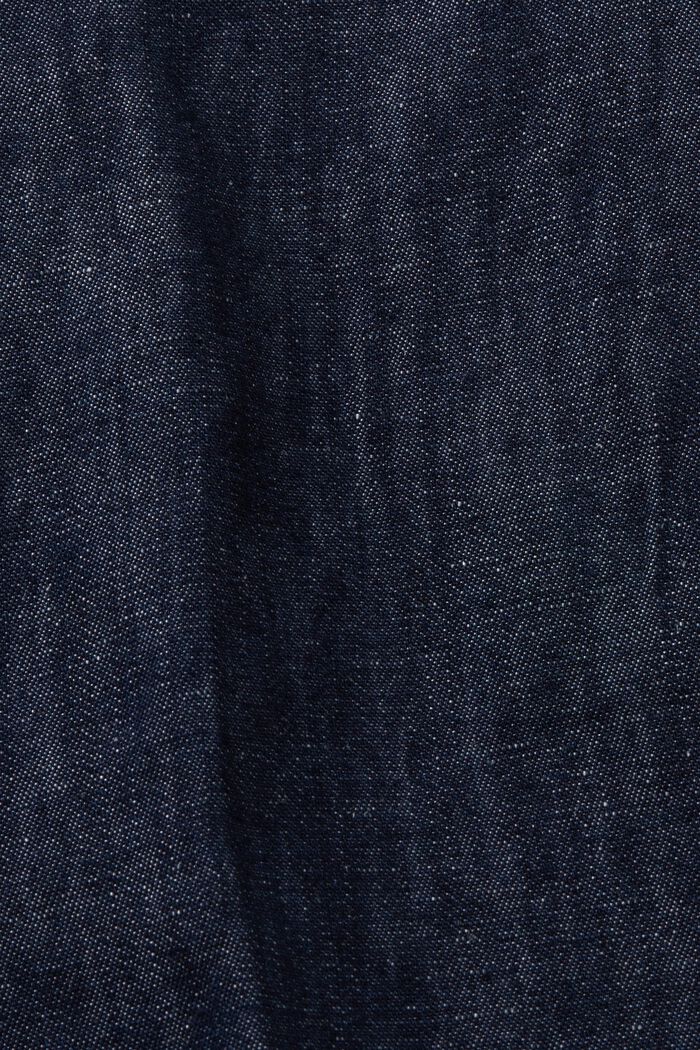 Chino-Shorts aus Baumwolle und Leinen