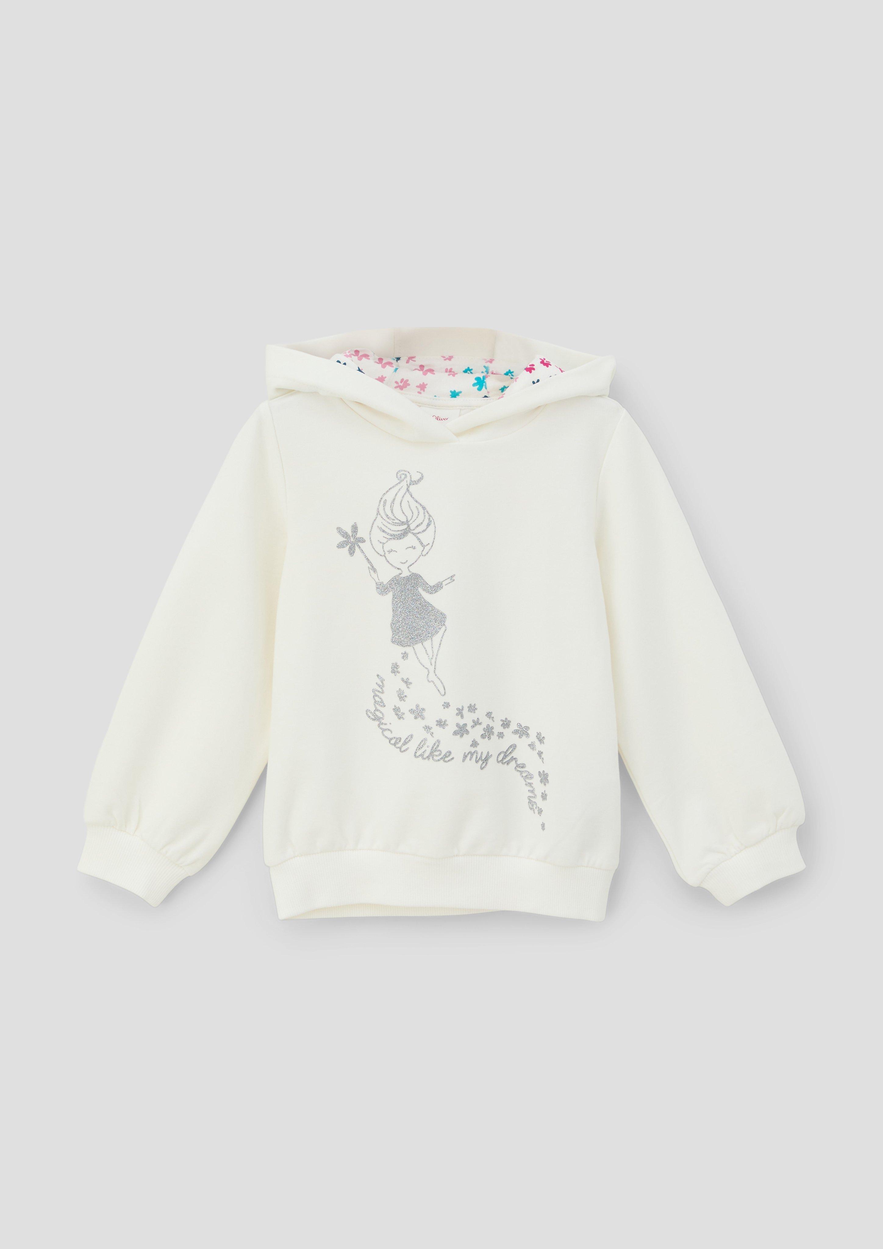 Sweatshirt mit Glitzerprint  2133782-0210