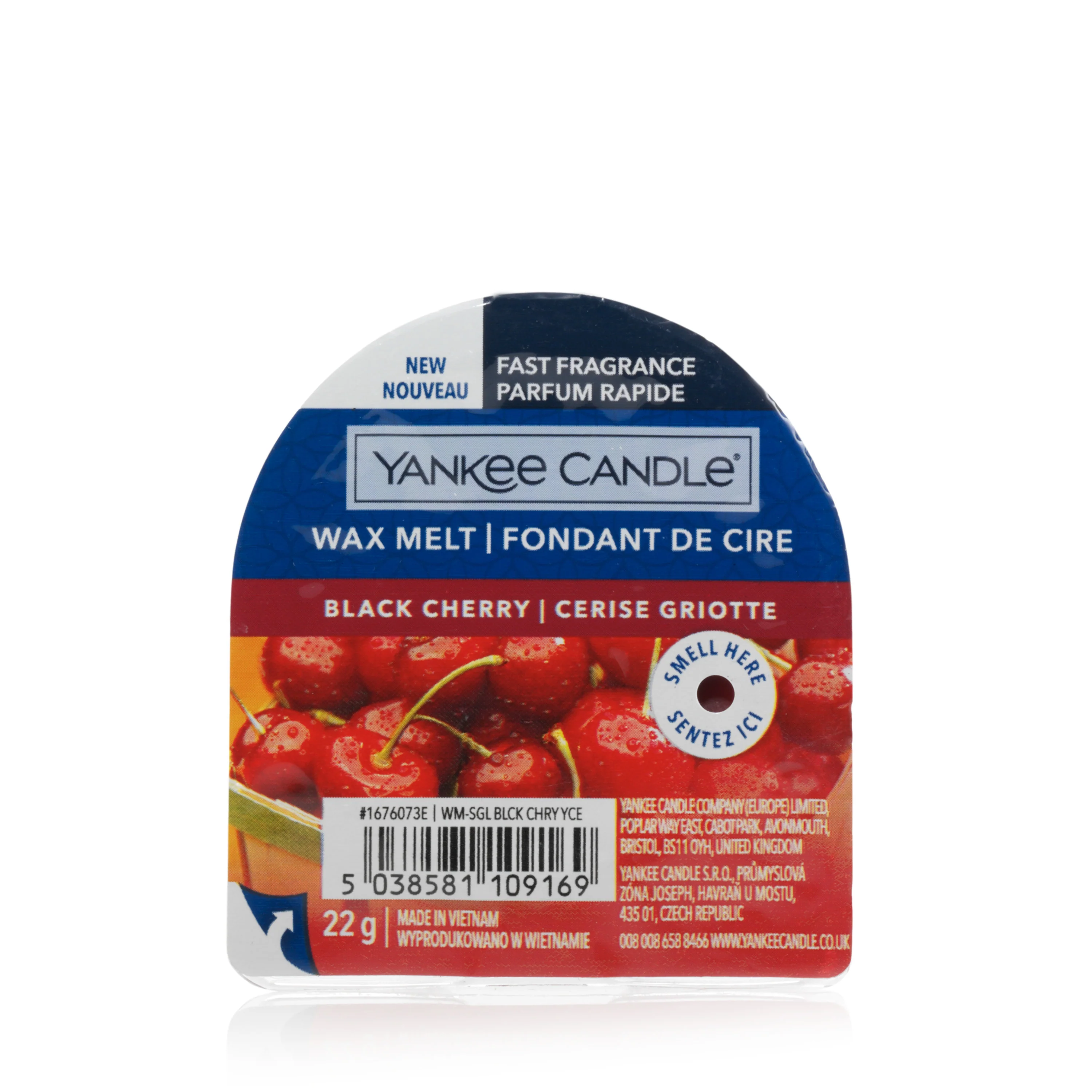 Lumânare parfumată cu ceară topită Black Cherry