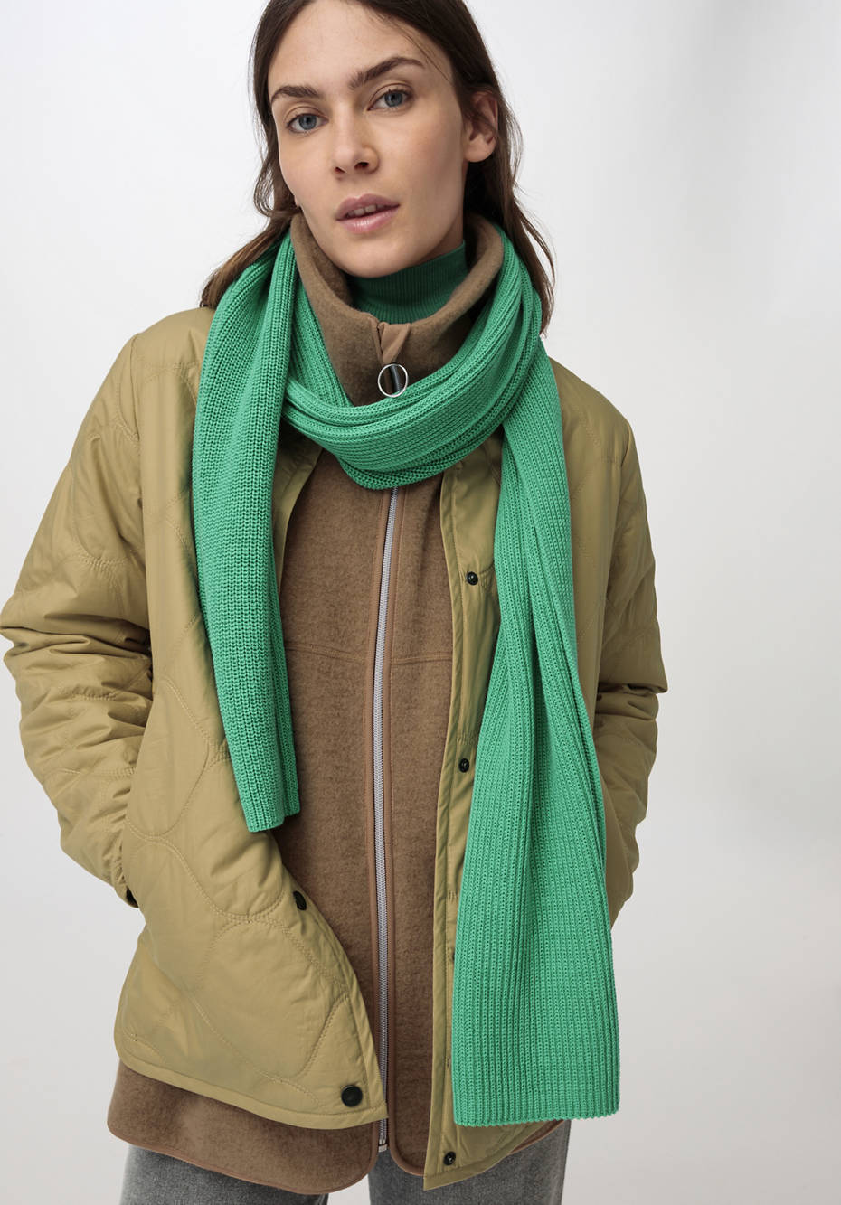 Unisex Strickschal aus reiner Bio-Baumwolle
