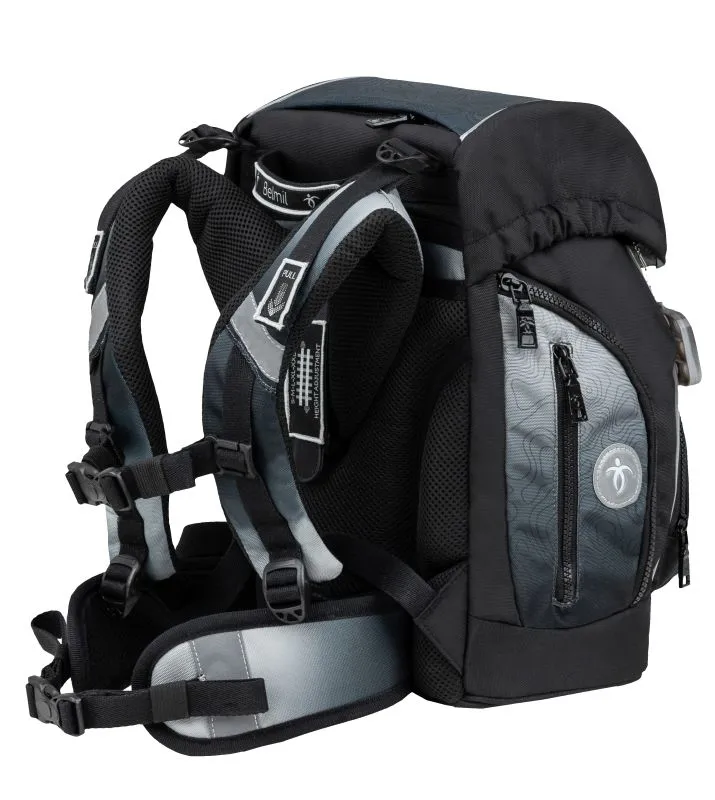 Belmil Premium Comfy Plus Schulra﻿nzen-Set 5-tlg - Black Grey