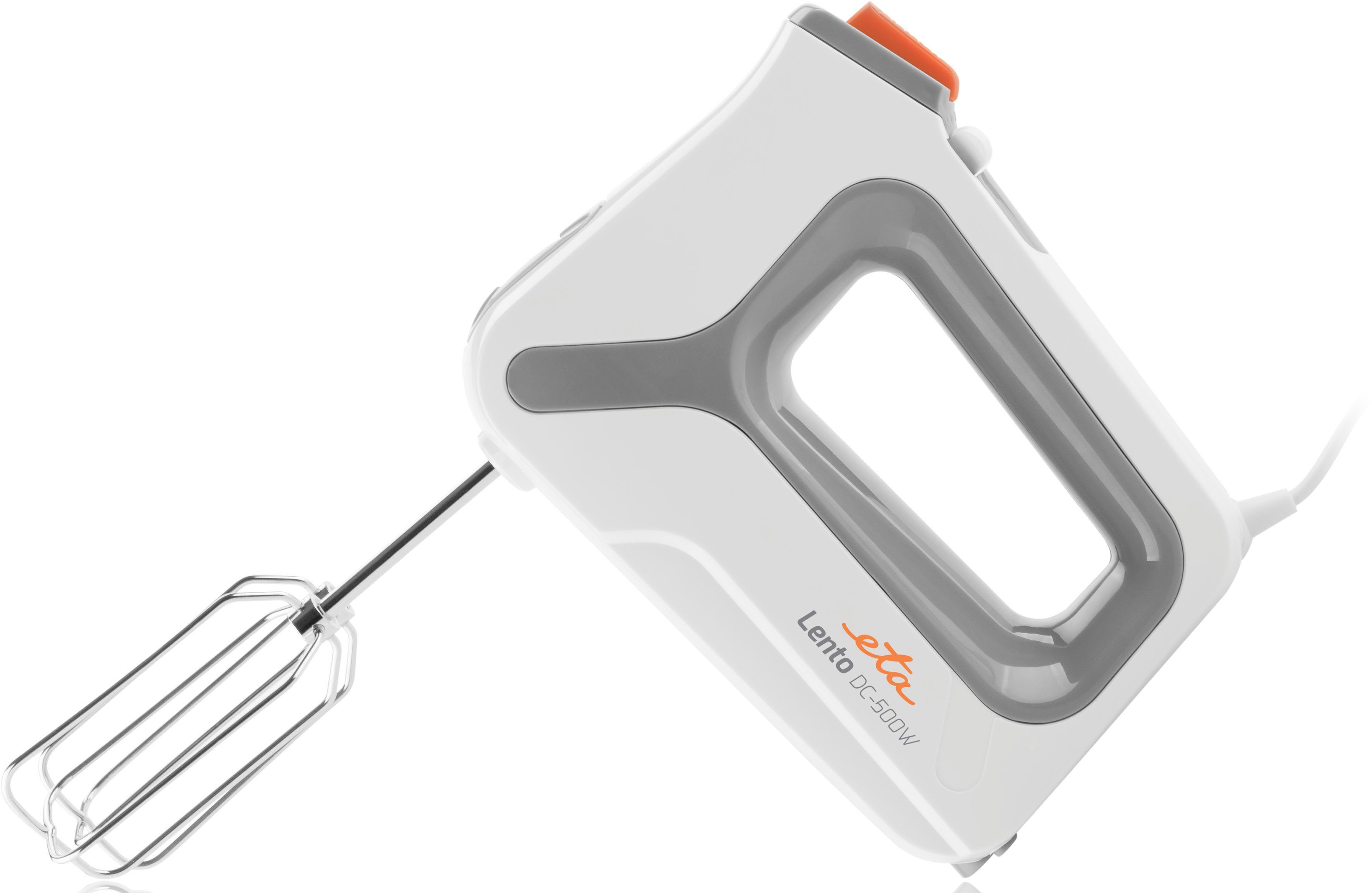 eta Handmixer LENTO Basis ETA005190000, 500 W, DC Motor, 4 Geschwindigkeiten, Leiser Betrieb, Ergonomische Griffe