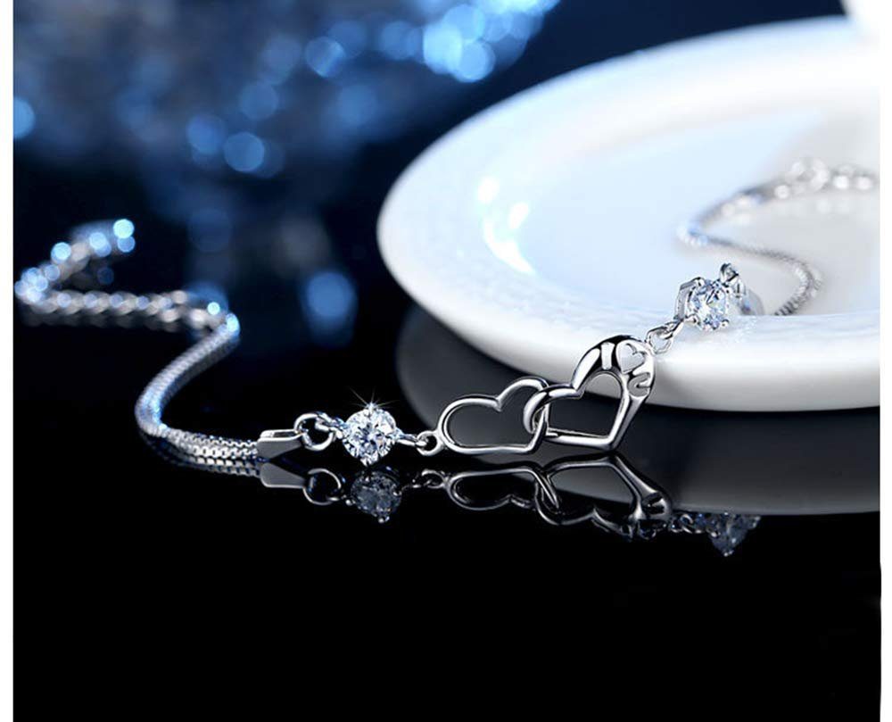 POCHUMIDUU Armband Damen Armband 925 Sterling Silber Armbänder verstellbare, Armband Für Damen