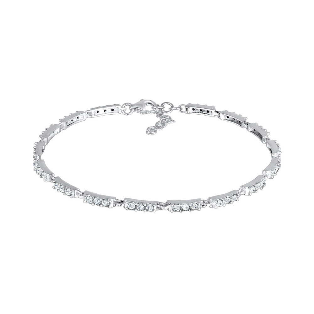 Elli Elli Bracelet Classique Cristal  Femme  (925/1000) Argent Bracelet