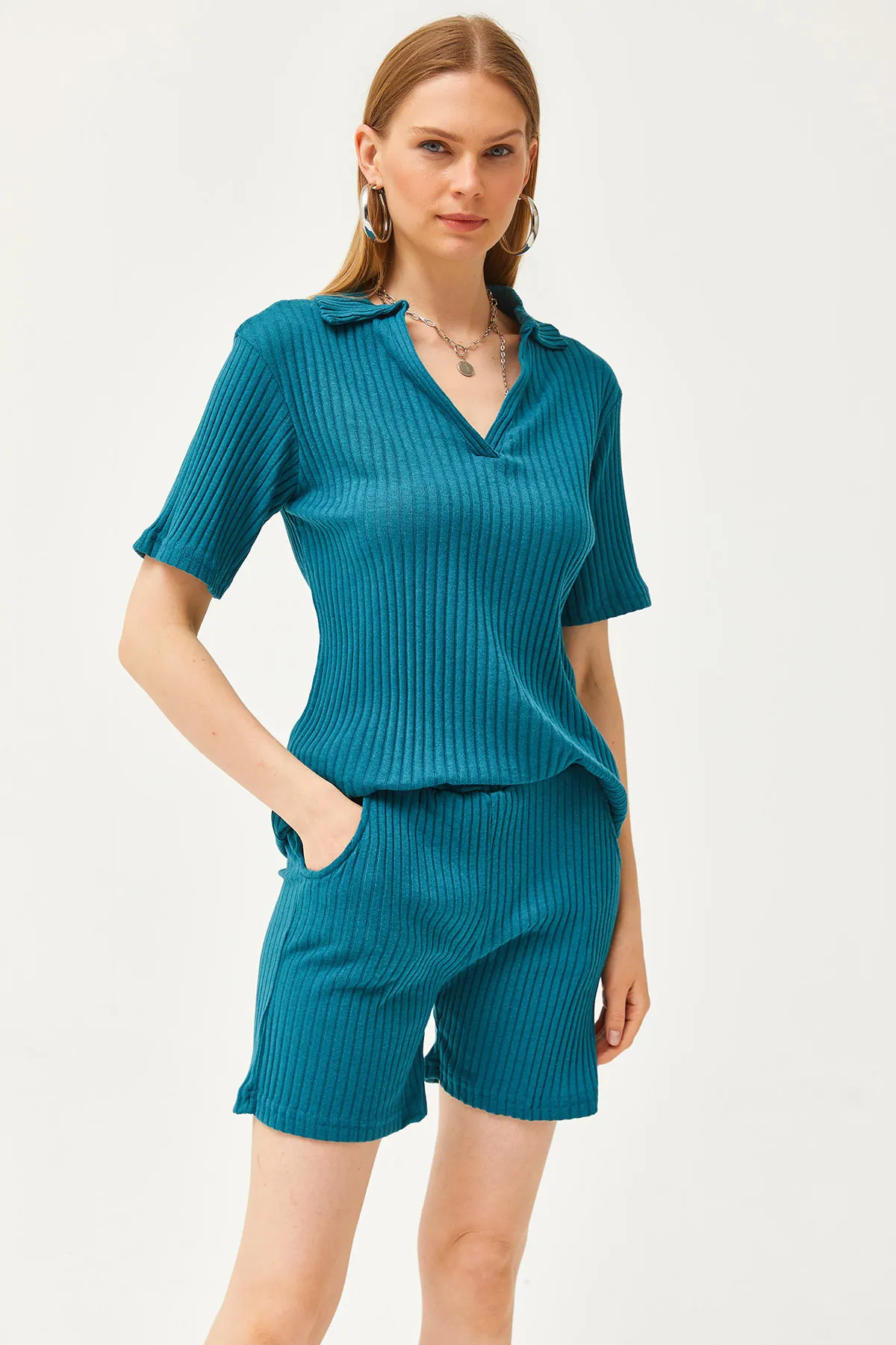 Olalook  Zweiteiler - Blau - Oversized