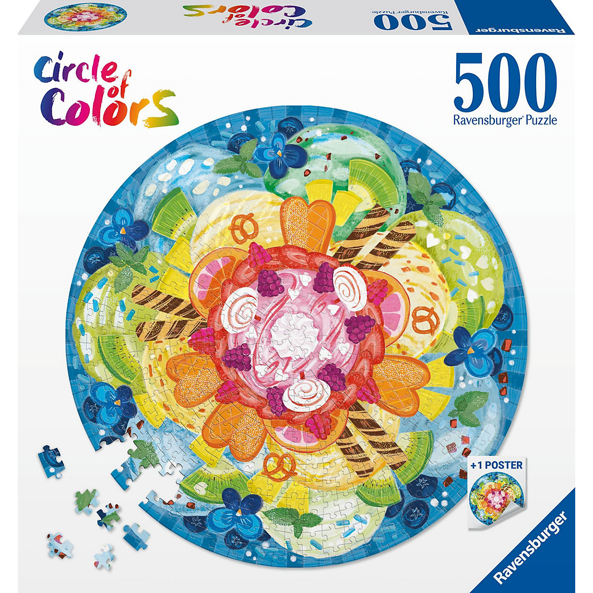 Circle of Colors Puzzle Ice Cream, 500 Teile