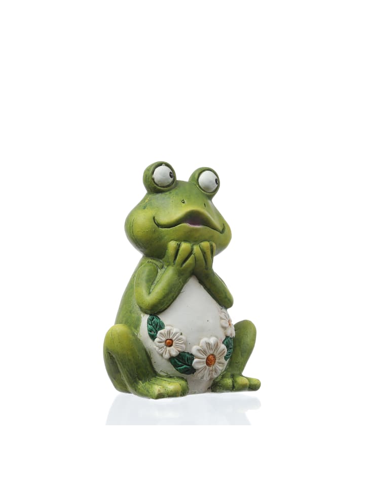 MARELIDA Gartenfigur Frosch Rosie Tierfigur für Beet Gartendeko H: 16cm in grün günstig kaufen onesize